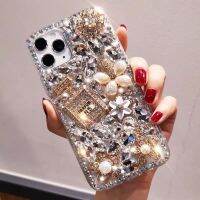 [ขายดี2023] ส่องแสงเป็นประกายระยิบระยับสุดหรูขวดน้ำหอมเคสโทรศัพท์ติดเพชรสำหรับ iPhone 13 12 11 Pro Max X XS XR 7 8 Plus ฝาหลังประดับพลอยเทียมกากเพชร13 Pro