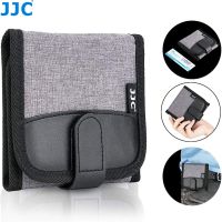 JJC 3 Slots Camera Lens Filter Case Pouch Bag Wallet Storage for up to 82mm UV CPL ND Filter Holder &amp; Microfiber Cleaning Cloth Camera Cases Covers an