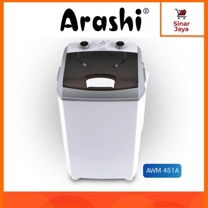 ARASHI AWM-451A Mesin Cuci Portable 4,5 KG (Hemat Energi) | Lazada ...