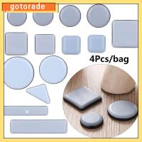 GOTORADE 4Pcs Wear-Resisting Anti-Abrasion Bumper Soft Self-Adhesive Chair Fittings Slip Mat Furniture Leg Slider Pads Floor Protector Anti NOISE