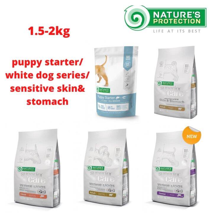 Dog food Nature's Protection Puppy Starter 2Kg/White Dog Series 1.5kg