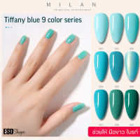 สีทาเล็บเจล Milan สี ทิฟฟานี่ บลู /Tiffany Blue Color Series  Nail Gel Polish  ขนาด 15 ml. อบ UV เท่านั้น สีแน่น สวย ไม่มีกลิ่น ฉุน