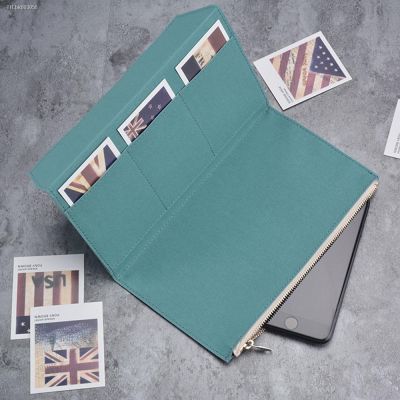 ◙✠☢ Canvas Cloth Zipper Pouch Pocket Leather Bound Notebook Planner Accessory Traveler Book Storage Bag File Folder Stationery
