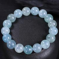 top ✳■ Natural Ice Dark Blue Aquamarine Raw Stone Single Circle Bracelet Clear Blue Beads Multi-Color Transfer Crystal Bracelet ZZ