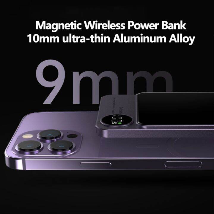 genai-10000mah-magnetic-power-bank-15w-wireless-charger-pd20w-fast-charging-mini-slim-external-battery-for-iphone-12-13-14promax-hot-sell-tzbkx996