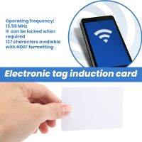 20Pcs NFC Cards White Blank for PVC Tags Waterpoof 504Bytes Chip Sticker