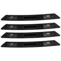 4Pcs Black Trunk Grip License Plate Light Trim Assembly for Audi A3 A4 A6 Q7 8P48275743FZ