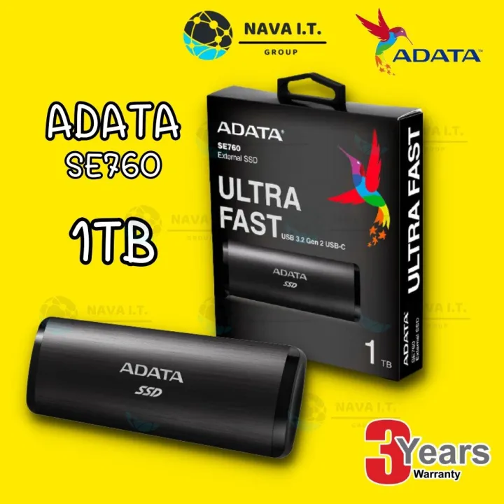 🔥HOT⚡️ ADATA SE760 1TB External Solid State Drive | Lazada.co.th