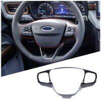 Car Steering Wheel Button Trim Frame Protection for Ford Maverick 2022 Accessories, ABS Carbon Fiber