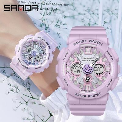 （A Decent035）SANDA ผู้หญิง MenSportsDisplay 50 Mmwristfor ชายหญิงนาฬิกา Relógio Feminino High2022