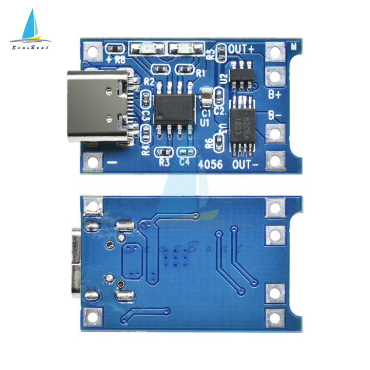 pcbfun-1-5-10ชิ้น5v-type-c-ไมโคร-usb-18650-tc4056a-โมดูลที่ชาร์จแบตเตอรี่ลิเธียมพร้อม-tp4056ป้องกันฟังก์ชั่นคู่