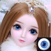 (Popular toys)ตาแก้ว3d สำหรับตุ๊กตาตุ๊กตา BJD ของเล่นรูปลูกกะตาทำด้วยยางเรซิน1/4 1/6 1/8แวววาวแวววาว Amigurumi 12/14/16/Mm