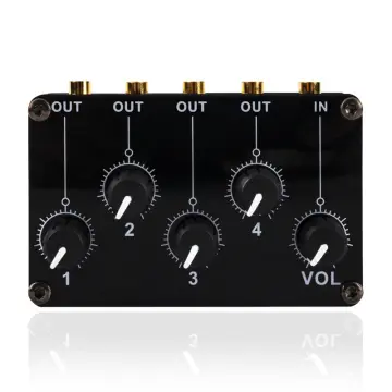 Mini Audio Stereo Mixer 4 Channel 1/4 Inch TSR/TS Audio Input Jack For Line  Mixer Stereo/Mono Cutovers Compatible With Mic, Guitars Volume Amplifier