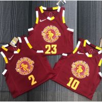 เสื้อผ้าบอลที่นิยมมากที่สุด hot pressed 2022 nba Cleveland Cavaliers No.23 James No. 2 No. 10 red basketball jersey