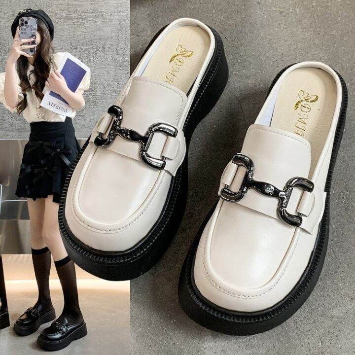 spring-summer-2022-new-chain-platform-baotou-drag-half-a-word-tora-outside-wear-cool-slippers-sponge-with-female-shoes