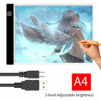A3A4 USB Powered Ultra-thin Painting Pad LED Light Box Pad Tracing Drawing Board Animation Tablet Copy Lightbox With Scale