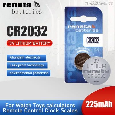 RENATA Original Brand New CR2032 CR 2032 3V Lithium Battery For Watch Motherboard Remote Control Calculator Button Cell Coin  New Brand  gelht39