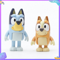 ? JCTTTY ? 8pcs bluey playtime Toys Anime Joint รูปแบบการกระทำที่สามารถเคลื่อนย้ายรูปแบบของขวัญ figurines