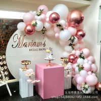 109Pcs Macaron บอลลูนสีชมพู Garland Rose Gold Pink Metallic Pink Silver White ลูกโป่ง Arch สำหรับเจ้าสาวงานแต่งงาน Decor Suppl-Fenpier