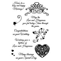 Wedding Sentiments Transparent Clear Silicone Stamp Seal for DIY scrapbooking photo album Decorative clear stamps