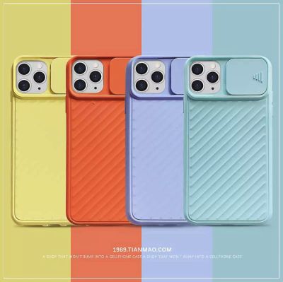 ❌ส่งจากไทย❌ เคสปิดกล้อง แบบเลื่อน ทุกรุ่น Case iPhone 11 / 6 / 6S / 6Plus / 6splus / 7Plus / 8Plus / iPhone X / XS / XR เคสอไอโฟน เคสนิ่ม เคสสี เคสแบบเลื่อน เคสปิดกล้องแบบเลื่อน สินค้าใหม่ Korean Ultra Thin Soft TPU Phone Case Cover For iPhone