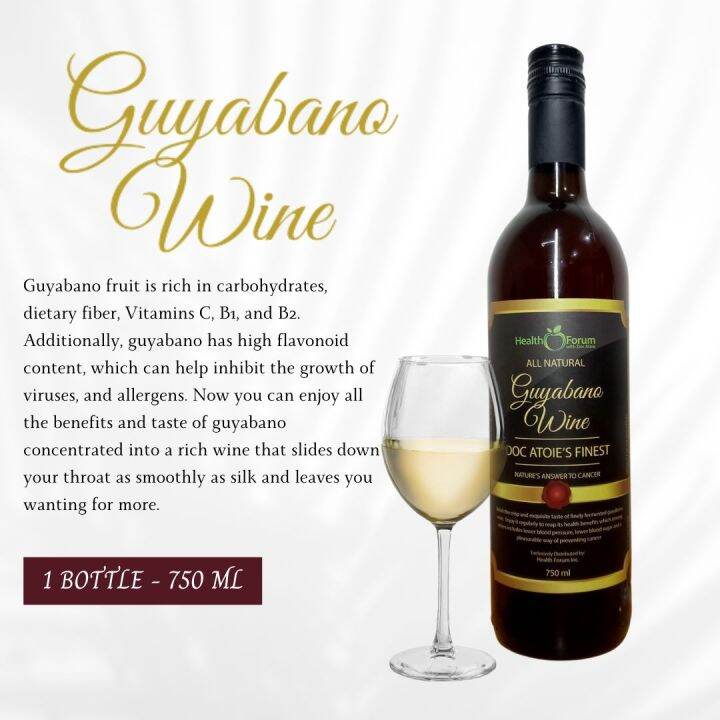 Zynergia Guyabano Wine 750ml 1 Bottle ClicktoCart Lazada PH