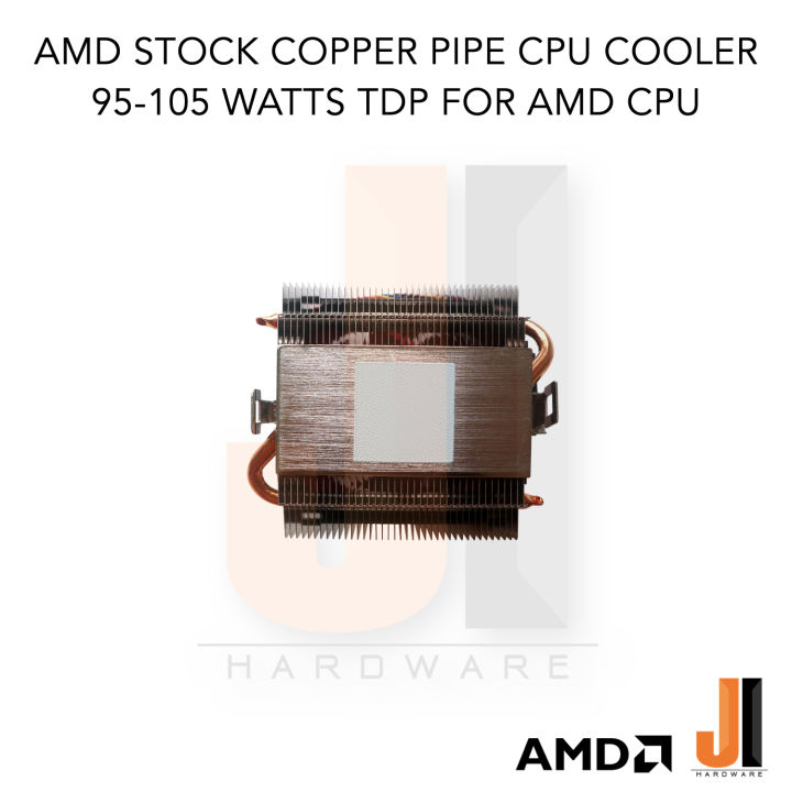 พัดลม-cpu-amd-stock-copper-pipe-cpu-cooler-รองรับ-socket-fm1-fm2-2-am2-2-am3-3-am4-ของใหม่ไม่มีกล่องสภาพดี