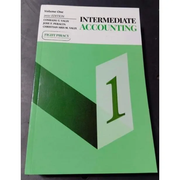 INTERMEDIATE ACCOUNTING Vol.1 By Valix | Lazada PH