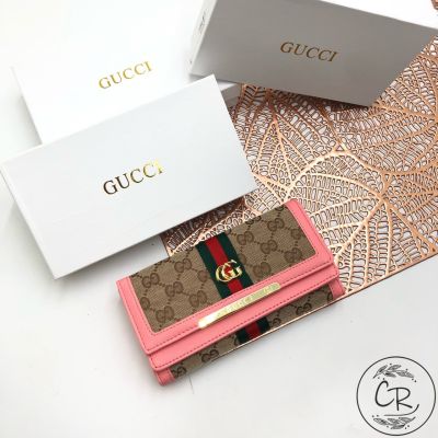 Sale!! Gucci กระเป๋าสตางค์ผู้หญิงใบยาว งานกุชชี่ กระเป๋าผู้หญิง #พร้อมกล่อง ถุงผ้า การ์ดแคร์