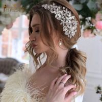 ◎ A411 Crystal Wedding Hair Accessories Jewelry Rhinestone Headwear Bridal Headband Flower Wedding Head Piece Prom Hair Comb Clip