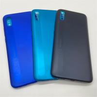 สำหรับ Xiaomi Redmi 9A ฝาหลังปลอกหุ้มช่องหลังแผงปิดเคสแบตเตอรี่สำรองที่มีสติกเกอร์กาว