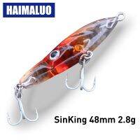 【hot】 HAIMALUO NEW Small Hard Fishing Lures Sinking 48mm 2.8g Trout Perch Bait Rolling Rockfishing