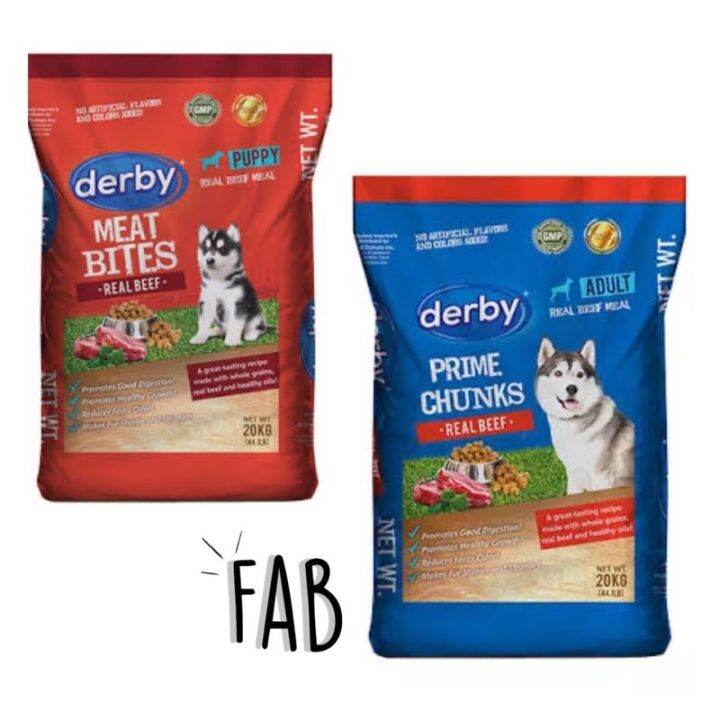 Derby Dog Food Adult/Puppy 1KG PACK Lazada PH