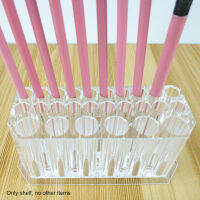 Eyeliner Display Acrylic Home Eyebrow Pencil Drying Rack Makeup Brush Holder Desktop Storage Box Cosmetic 26 Slots Portable