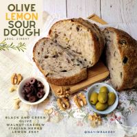 Nayimbakery Olive Lemon Sourdough น้ำหนัก 480g. ราคา 219 บ.