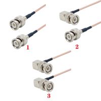 BNC Male Plug Right Angle to Straight BNC for SDI video signal transmission Camera RF Pigtail Soft 50 ohm RG316 Coaxial cable