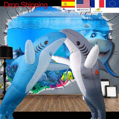 Inflatable Shark Anime Costume Party Halloween Costume For Women Man Adults Children Kids Inflatable Mascot Cosplay