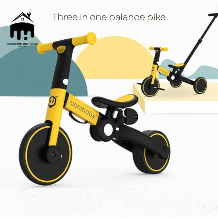 INGCORE Happy Baby Balance Bike 3 in 1 Happybaby 3 Wheel Kids Balance