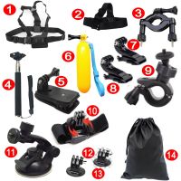 14-in-1 Combination Pack Accessories Kit Compatible for GoPro SJCAM Xiaomi Series Osmo Action All Sports Camera