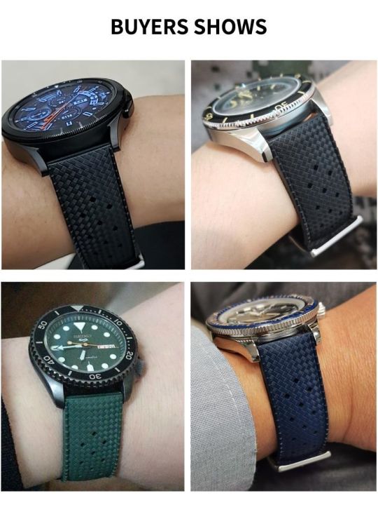 ใหม่สายยางทรอปิคอลสำหรับ-oris-seiko-citizen-quick-release-สายนาฬิกา-18-มม-20-มม-22-มม-สายซิลิโคน-tropic-สายนาฬิกาสมาร์ท