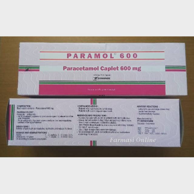 Paramol Paracetamol 600 Mg Box 100 Tablet | Lazada Indonesia