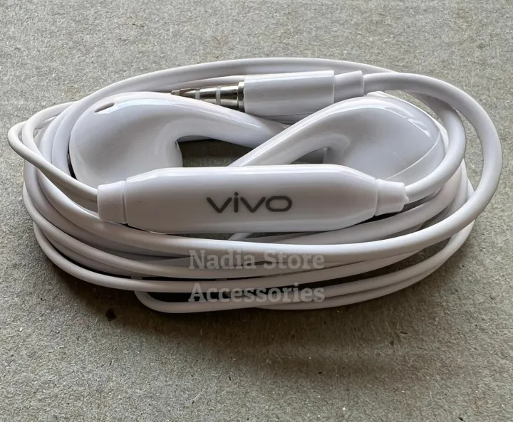 HEADSET VIVO PUTIH ORIGINAL BASS / EARPHONE VIVO ORIGINAL NON PACK ...