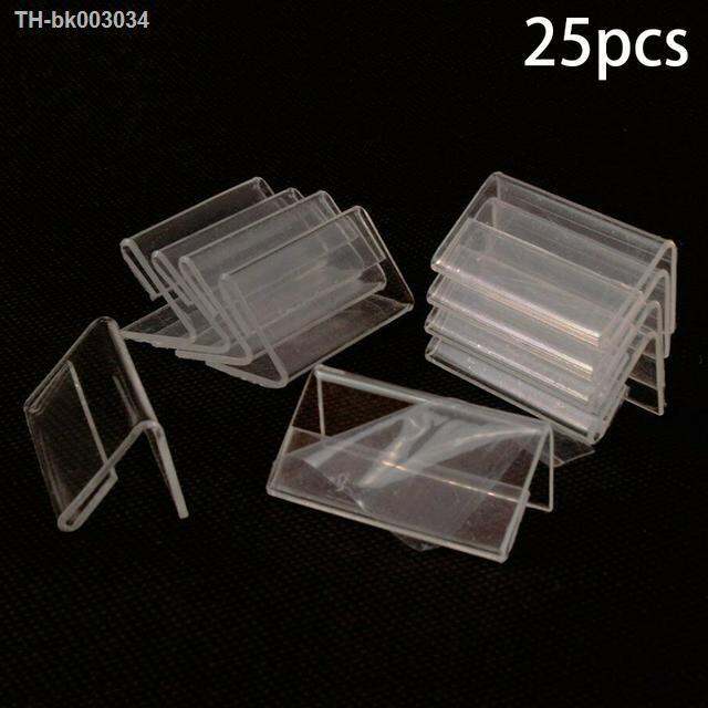 25pcs-tag-plate-6x4cm-acrylic-l-shaped-price-tag-display-holder-rack-label-stands-tool-for-sign-stands-poster-racks-ornament