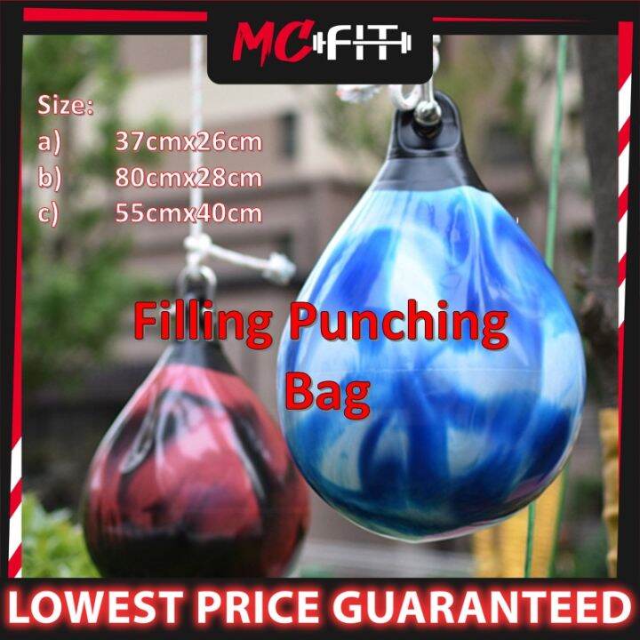 MCFITBoxing Bag GYM WaterFilled Punching Bag Pear Shaped PVC Water