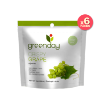 Greenday Crispy Grape / กรีนเดย์ องุ่นอบกรอบ 18 g (แพค 6 ซอง)