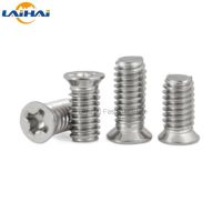 50pcs M1.6 M2 M2.5 M3 M4 304 A2 Stainless Steel Nonstandard Small Head Cross Recessed Phillips Flat Countersunk Head Bolt Screw Screw Nut Drivers