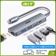 Bộ Chia Type-C Acer T5 5 in 1 Hub USB Truyền Tốc Độ Cao USB3.0x1 +