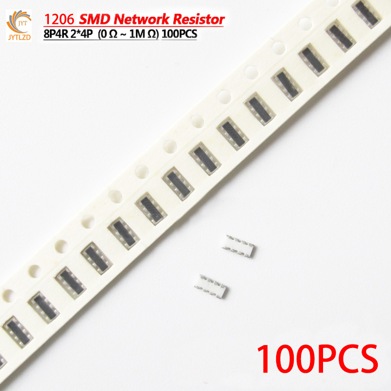 5 pieces Resistor Networks & Arrays Thick Film Chip 8R Network 1206 5%