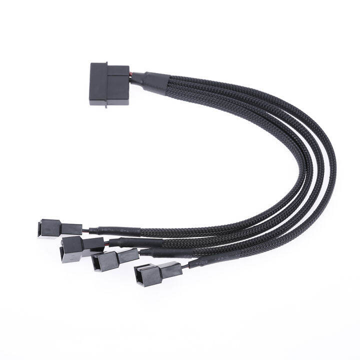 vktech-4pin-ide-molex-ถึง4พอร์ต3pin-4pin-คูลเลอร์พัดลมระบายความร้อนแยกสายไฟ