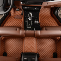 WLMWL Custom leather car mat for BMW all medels X3 X1 X4 X5 X6 Z4 525 520 f30 f10 e46 e90 auto accessories Car-Styling